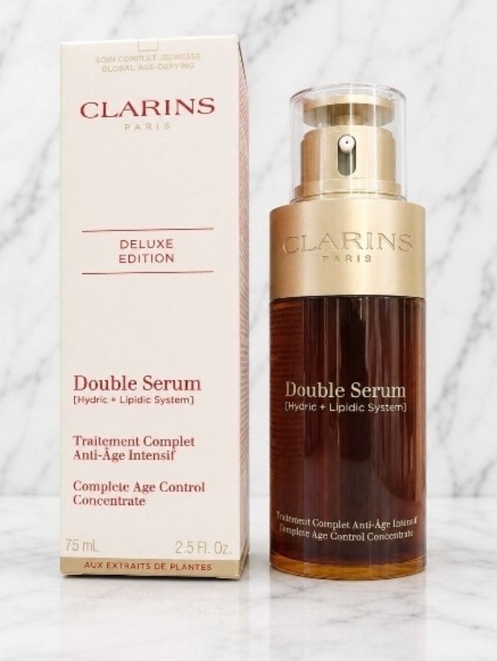 Clarins Deluxe Edition Double Serum Complete Age Control Concentrate 2.5 oz NIB!